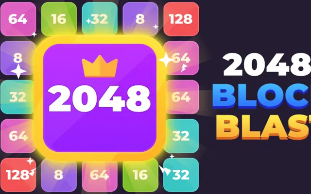 Block Blast 2048, Merge matching numbers into bigger ones without running out of board.
