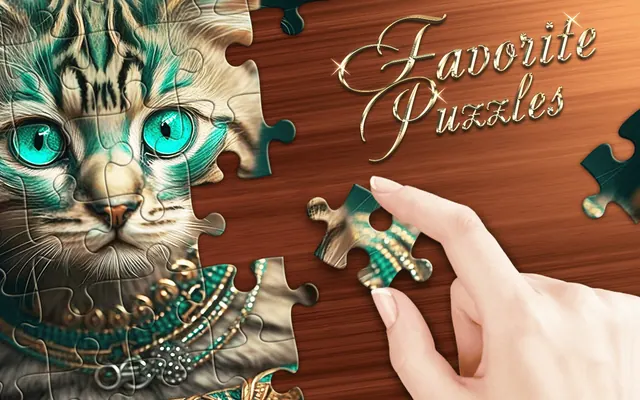 Favorite Puzzles, Jigsaws from 6 pieces to 1,200: including ones made from your own photos.